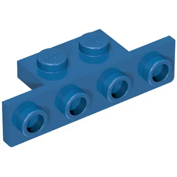 Bracket 1 x 2 - 1 x 4 [Rounded Corners at Bottom, Square Corners at Top]