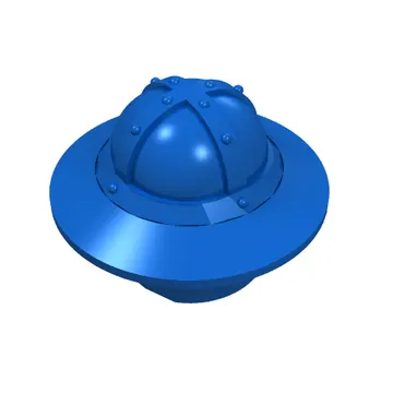 Helmet with Chinstrap and Wide Brim