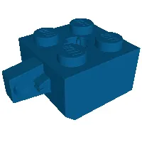 Hinge Brick 2 x 2 Locking with 1 Finger Vertical and Axle Hole [X Opening]