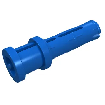 Technic Pin Long with Friction Ridges Lengthwise and Stop Bush [3 Lateral Holes, Big Pin Hole]
