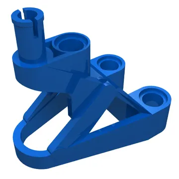 Large Figure Foot, 3 x 4 1/2 x 2 1/3 with Technic Pin Connector