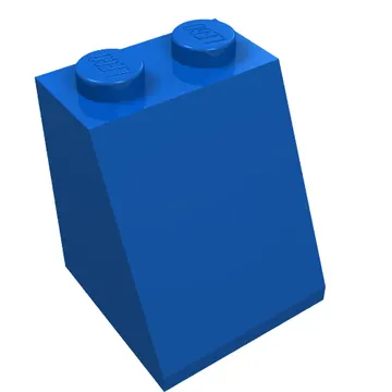 Brick Sloped 65° 2 x 2 x 2 Smooth without Bottom Tube