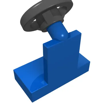 Steering Stand 1 x 2 with Black Steering Wheel