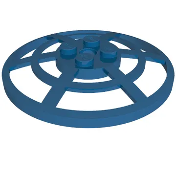 Dish 6 x 6 Inverted, Radar / Webbed [Anti-studs at 90°]