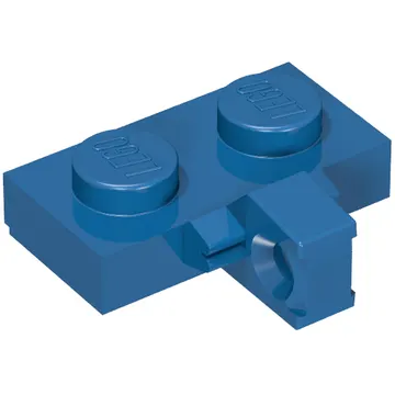 Hinge Plate 1 x 2 Locking with 1 Finger on Side, with Groove