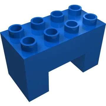 Duplo Brick 2 x 4 x 2 with 2 x 2 Square Arch