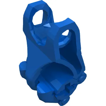 Large Figure Hand, Fist with Axle Hole, 3 Fingers
