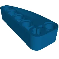 Technic Beam 2 x 5 L-Shape with Quarter Ellipse Thick