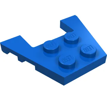 Wedge Plate 3 x 4 with Stud Notches [Reinforced Underside]