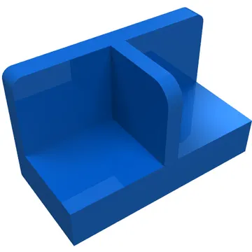 Panel 1 x 2 x 1 with Rounded Corners and Central Divider