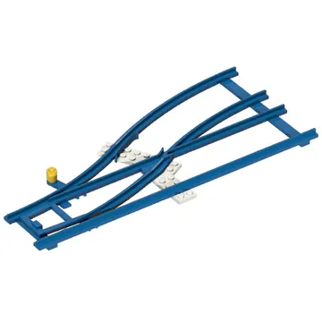 Vehicle Track, Train, 4.5V Switch Point Left with White Ties