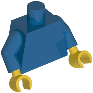 Torso, Blue Arms, Yellow Hands [Plain]