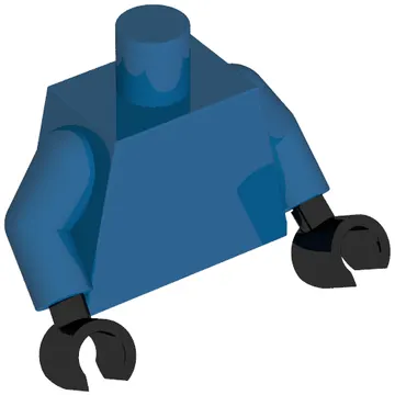 Torso, Blue Arms, Black Hands [Plain]