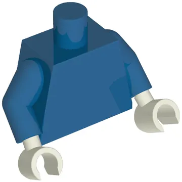 Torso, Blue Arms, White Hands [Plain]