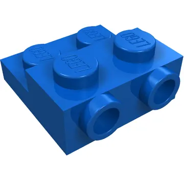Plate Special 2 x 2 x 2/3 with Two Studs On Side and Two Raised [Solid Anti-stud]