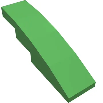 Brick Curved 4 x 1 No Studs [Stud Holder with Symmetric Ridges]