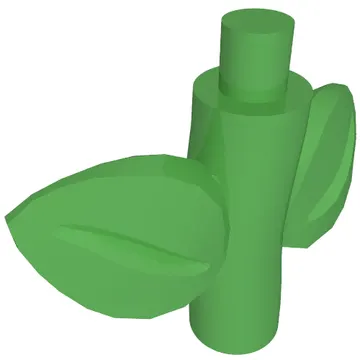 Plant, Vine Stem with 2 Leaves