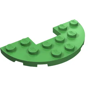 Plate Round Half 3 x 6 with 1 x 2 Cutout