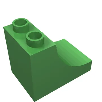 Duplo Brick 2 x 3 x 2 with Curve