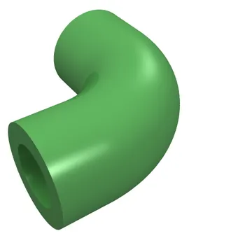 Brick Round 1 x 1 diameter Tube with 90 Degree Elbow (2 x 2 x 1) and Axle Holes (Crossholes) at each end
