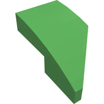 Brick Wedged, Curved 2 x 1 with Stud Notch Left