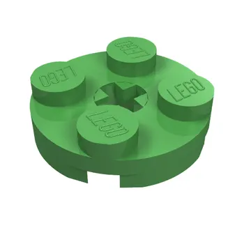 Plate Round 2 x 2 with Axle Hole Type 1 (+ Opening)