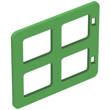 Duplo Door / Window with Four Equal Square Cornered Panes