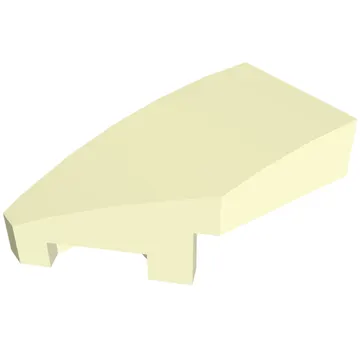 Brick Wedged, Curved 2 x 1 with Stud Notch Left