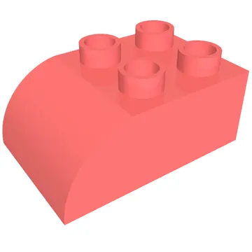 Duplo Brick 2 x 3 with Curved Top