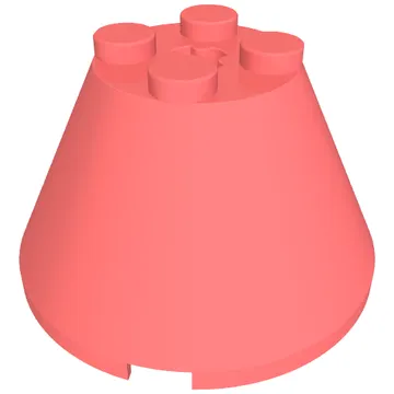 Cone 4 x 4 x 2, Axle Hole [Plain]
