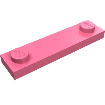 Plate Special 1 x 4 with 2 Studs with Groove [New Underside]