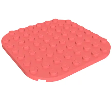 Plate Round Corners 8 x 8