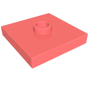 Plate Special 2 x 2 with Groove and Center Stud (Jumper)