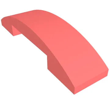 Brick Curved 4 x 1 Double with No Studs