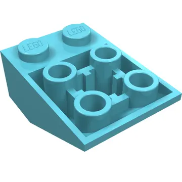 Brick Sloped Inverted 33° 3 x 2, Connections between Studs, Ovoid Bottom Pin