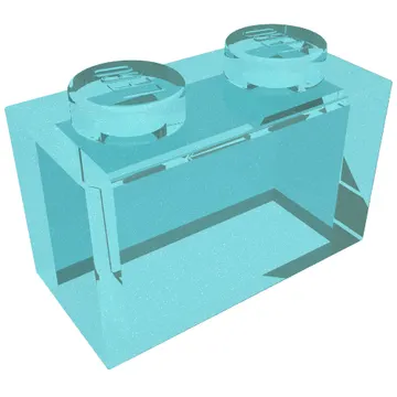 Brick 1 x 2 without Bottom Tube