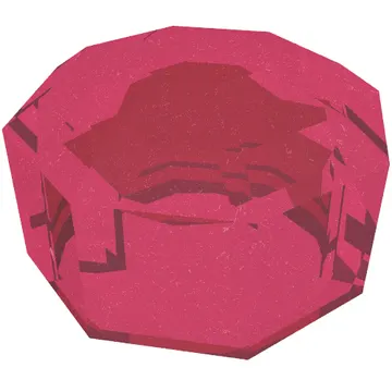 Plate Special 8-Sided Crystal/Gem 1 x 1 x 2/3