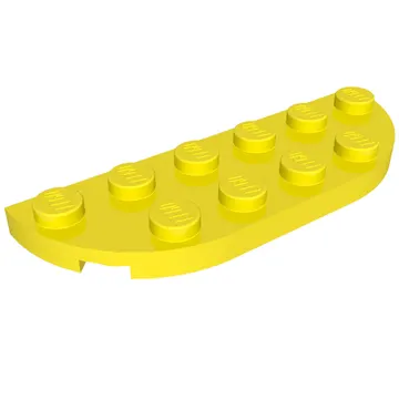 Plate Round Corners 2 x 6 Double