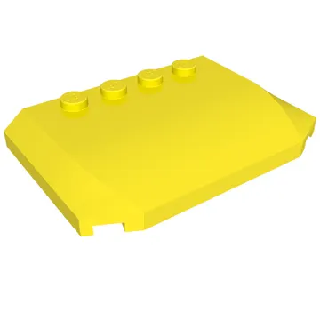 Brick Wedged, Curved Triple 4 x 6 x 2/3 with 4 Studs