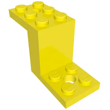 Bracket 5 x 2 x 2 1/3 with Holes, Inside Stud Holder
