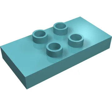 Duplo Plate 2 x 4 x 1/2 with 4 Center Studs [Thick]