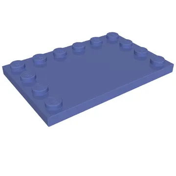 Plate Special 4 x 6 with Studs on 3 Edges
