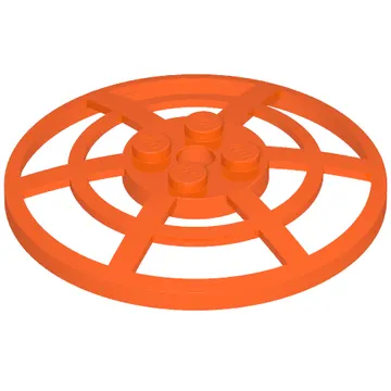 Dish 6 x 6 Inverted, Radar / Webbed [Anti-studs at 90°]