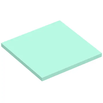 Tile 6 x 6 with Central Bottom Tube