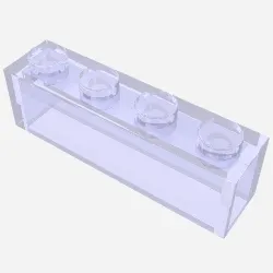 Brick 1 x 4 without Bottom Tubes