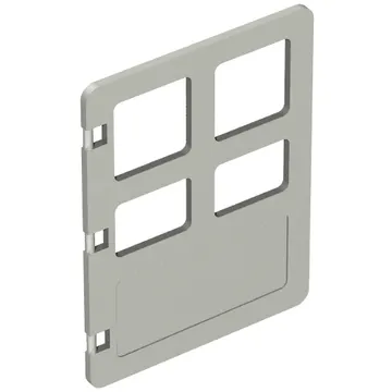 Duplo Door 1 x 4 x 4 with Four Panes