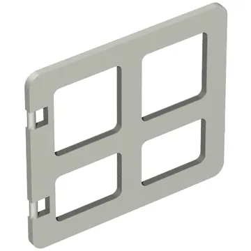 Duplo Door / Window with Four Panes Square Corners