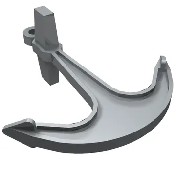 Boat, Anchor - Single Top Hole