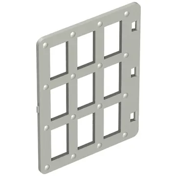 Duplo Door 1 x 4 x 4 with Nine Panes