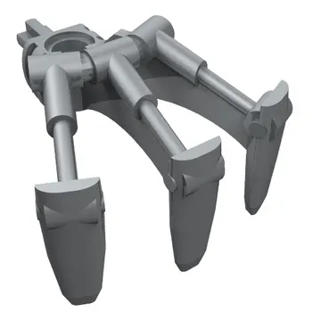 Large Figure Weapon, Claw, Triple, with Axle